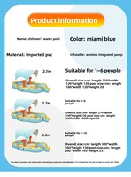 Piscine gonflable en PVC pour jardin familial, enfants, adultes, portable, légère, jeux aquatiques en plein air