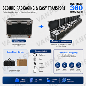 Cabina de Fotos 360° Completa con Truss, Fondo y Control Remoto, Lista para Enviar para <span class=keywords><strong>Alquiler</strong></span> en Bodas, Fiestas y Eventos - Product Image 4