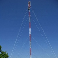 Tour d'antenne triangulaire en treillis métallique galvanisé pour éoliennes et télécommunications, 30M 60M 80M 90M 100M 120M, 3 poteaux
