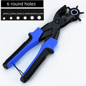 Tang pelubang sabuk Tang pengunci biru merah set alat tang pelubang untuk mesin jahit - Product Image 5