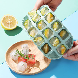 Moule à glaçons en forme de cœur, réutilisable, avec couvercle, facile à démouler, congélation rapide, idéal pour la préparation de glaçons pour bébés, usage domestique - Product Image 5