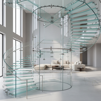 Ventes d'usine, panneaux de verre trempé laminé poli fin certifiés CE de 3 mm à 19 mm pour les balustrades de bâtiments ou les tables