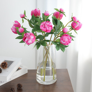 High-quality Handmade Silk Peony Artificial Flowers Isleforest Oriental Style One Bloom Bud for Home Wedding Photography Props - Product Image 3