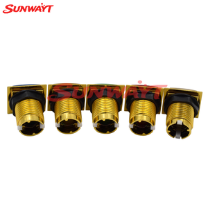 Botón Pulsador Cuadrado Iluminado de Alta Calidad Chapado en Oro para Máquina de Juegos Arcade - Product Image 4