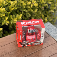 Ensamblaje de bricolaje educativo para niños 2 en 1 bloques de construcción de plástico Mini transformar coche deformación Robot Juguetes