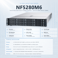Serveur en rack NF5280M6 NF5270M6 NF5260M6 NF5280M5 2U double processeur DDR4 NVMe SAS Hot Swap Virtualisation