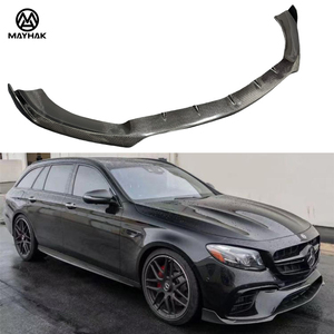 Haute qualité voiture pare-chocs avant lèvre becquet mise à niveau en fibre de carbone séparateur avant pour Mercedes Benz W213 E63 <span class=keywords><strong>AMG</strong></span> S pré Lci - Product Image 1