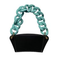 Pochette isolante amovible en cuir PU pour boissons, thé au lait, sac d'emballage pour boissons à secouer, style européen-américain, porte-gobelet à chaîne