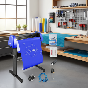 Machine de découpe de vinyle Vevor 28 pouces avec 20 lames pour la découpe de vinyle, utilisation publicitaire, découpeuse autoportante - Product Image 2