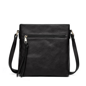 Fashion Minimalist Soft Leather Tote Bag Single Shoulder Crossbody Vertical Women Bag Retro PU Leather Men Bag - Product Image 2