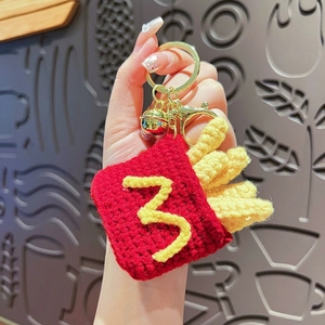 हस्तनिर्मित क्रोकेट एमिगुमुमुमुमुस पोर मेयर कीचेन खाद्य फूल के फूल के साथ कीच - Product Image 2