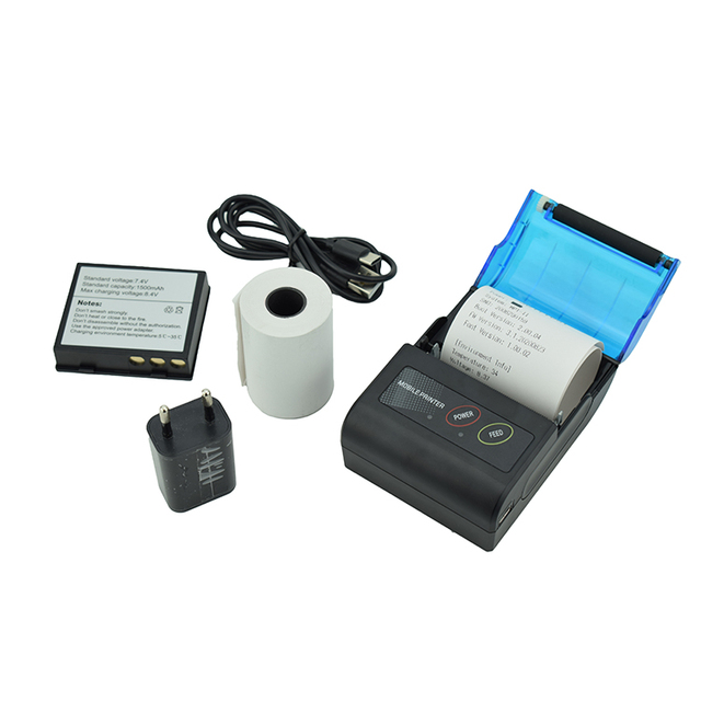 Portable Mini Bluetooth 58mm Mobile Receipt Printer