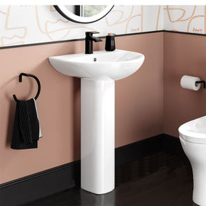 Lavabo y pedestal <span class=keywords><strong>Promenade</strong></span> con centros de 8 pulgadas, Blanco algodón, cuenco hondo - Product Image 5