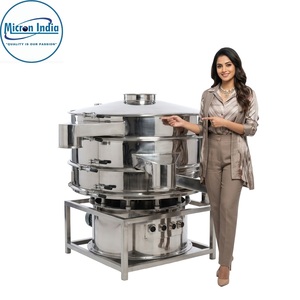 Máquina Cribadora Digital Automática Micron India con PLC, Cuerpo de Acero Inoxidable, Barril Industrial para Separación y Cribado de Polvo - Product Image 2