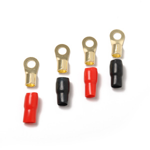 Ring <b>Terminals</b> 4Ga Brass 1-Core For Car Audio Wiring Repair Connectors - Product Image 1