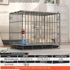 بيوت معدنية عالية الجودة جريئة قابلة للطي لنقل الحيوانات الأليفة كلب وحمام متوسط الحجم - Product Image 3