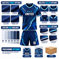 Commande en gros d'uniformes d'académie de football pour jeunes, ensemble de maillots de football personnalisés par sublimation pour le camp sportif d'été