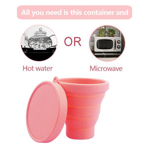 Venta caliente reutilizable de silicona <span class=keywords><strong>Copa</strong></span> <span class=keywords><strong>Menstrual</strong></span> caja esterilizadora <span class=keywords><strong>plegable</strong></span> taza esterilizadora - Product Image 4
