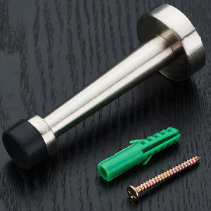 Butée de porte noire extra-longue en caoutchouc anti-collision pour salles de bain, blocage supérieur de porte, protection coupe-vent pour porte en verre - Product Image 3