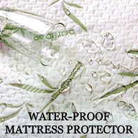 Protège-matelas imperméable en bambou AOSEN OEKO-TEX avec tissu 3D Air Layer et TPU 30 g/m², drap-housse à poches profondes