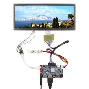 شاشة عرض إعلانات لوحة 50Pin Hd Usb عالية السطوع 850Nit 1920X720 10.3'' شاشة عرض LCD قضيب عرض LCD