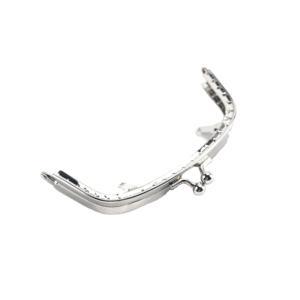 12.5*5.2cm personnalisation Nickel sacs à main <span class=keywords><strong>porte</strong></span>-<span class=keywords><strong>monnaie</strong></span> cadres sac en cuir accessoires <span class=keywords><strong>couture</strong></span> métal sac à main cadre - Product Image 4