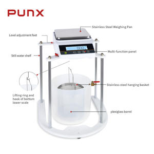 PUNX 비중 및 물 전자 실험실 균형을 측정하는 데 사용되는 디지털 정수압 저울 스케일 - Product Image 2