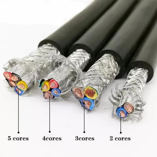 RVVP Shielded Overhead Power Cable 4 Core Flexible Copper Wire PVC Insulated 300/300V 100m Requiring Interference Protection