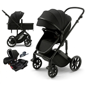 Poussette Bébé de Luxe Personnalisable Haute Qualité 3-en-1 avec Châssis en Acier Inoxydable, Roues TPR et Capacité de Charge de 20 kg - Product Image 2