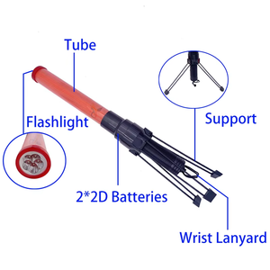 Bâton de signalisation LED multifonctionnel avec lampe torche et support trépied pour la sécurité routière, la régulation du trafic et les alertes d'urgence - Product Image 2