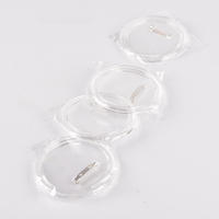 En Stock: Botones Transparentes Redondos para Pin, Reemplazables, para Imágenes, Material para Hacer Pines Personalizados
