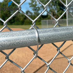 10 ft resistente ossido nero 4mm zincato a catena recinzione palo palo rotondo barella per giardino scherma traliccio e cancelli - Product Image 3