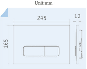 Nhà vệ sinh tuôn ra tấm cơ khí Slim giấu Đỏ bừng Phễu thoát nước nhà vệ sinh <span class=keywords><strong>push</strong></span> <span class=keywords><strong>button</strong></span> cho tường-treo WC nhà vệ sinh xe tăng - Product Image 6