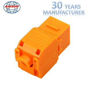 Anshi 180 độ toolless <span class=keywords><strong>Keystone</strong></span> Jack RJ45 CAT5e CAT6 cat6A UTP cho viễn thông bộ phận - Product Image 3