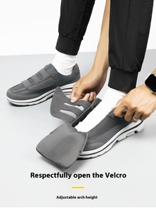 <span class=keywords><strong>Chaussures</strong></span> de style de marche à enfiler pour femmes Tige respirante pour les personnes âgées d'âge moyen Gonflé Puffy Fat Foot Moms & Friends Personnes âgées - Product Image 5
