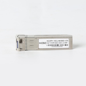 Hioso 10G <span class=keywords><strong>SFP</strong></span> + mô-đun tương thích chuyển đổi thương hiệu h3c Huwei hoặc Cisco HP Mikrotik vv sợi đơn 40km/20km/80km mô-đun - Product Image 1