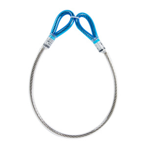 Punto de Anclaje para Cable de Acero de 8 mm, Acero Inoxidable 304 con Recubrimiento de TPU, Dispositivo de Conexión para Cuerda de Rescate en Altura - Product Image 1