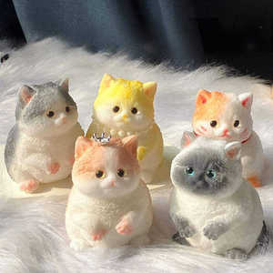 Cat Squishy Squeeze Toys Stress Relief Squishies Pinch <b>Fidget</b> Squishy Suitable Adults Kids Gift for Kids Party Favors - Product Image 1