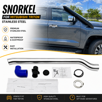 Accessoires pour voitures tout-terrain 4x4 Snorkel en acier inoxydable pour Mitsubishi Triton Snorkel en acier inoxydable Kit de snorkel pour voitures 4x4
