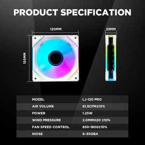 <span class=keywords><strong>CPU</strong></span> Quạt làm mát hiệu suất cao 120 mét Led RGB argb tản nhiệt Cooler PC FAN - Product Image 4