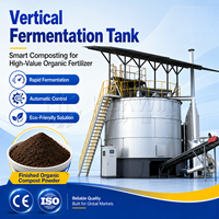 Tour de Fermentation Verticale Entièrement Automatique et Machine de Compostage In-vessel pour Déchets Organiques et Fumier de Volaille