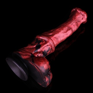 27.5cm Platinum Silicone Horse <b>Dildo</b> Real Animal Anal Plug With Testis Vaginal Stimulator Sex Toys for Men Women Masturbation - Product Image 5