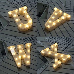 Yeni Dropshipping alfabe S İngilizce mektup şekli dekoratif ışık LED tatil ışık - Product Image 3