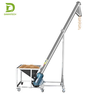 Transportador de tornillo de acero inoxidable para polvo, gránulos, granos, especias, tolva inclinada industrial vertical - Product Image 1