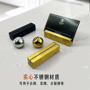 Stainless Steel Menu <b>Card</b> Holder Solid Metal Stand For Restaurant <b>Table</b> Sign Display - Product Image 2