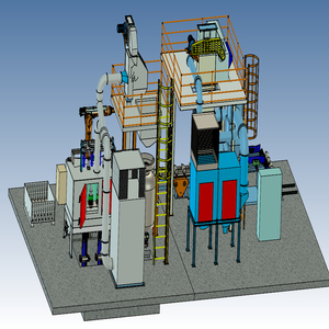 Machine <span class=keywords><strong>de</strong></span> sablage interne pour bouteilles <span class=keywords><strong>de</strong></span> GPL industrielles, 360 °   Nettoyeur rotatif pour le détartrage des parois intérieures des réservoirs métalliques - Product Image 3