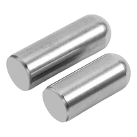 Goupille de centrage cylindrique à tête ronde en acier inoxydable, axe de positionnement lisse pour alignement de fixations et quincaillerie