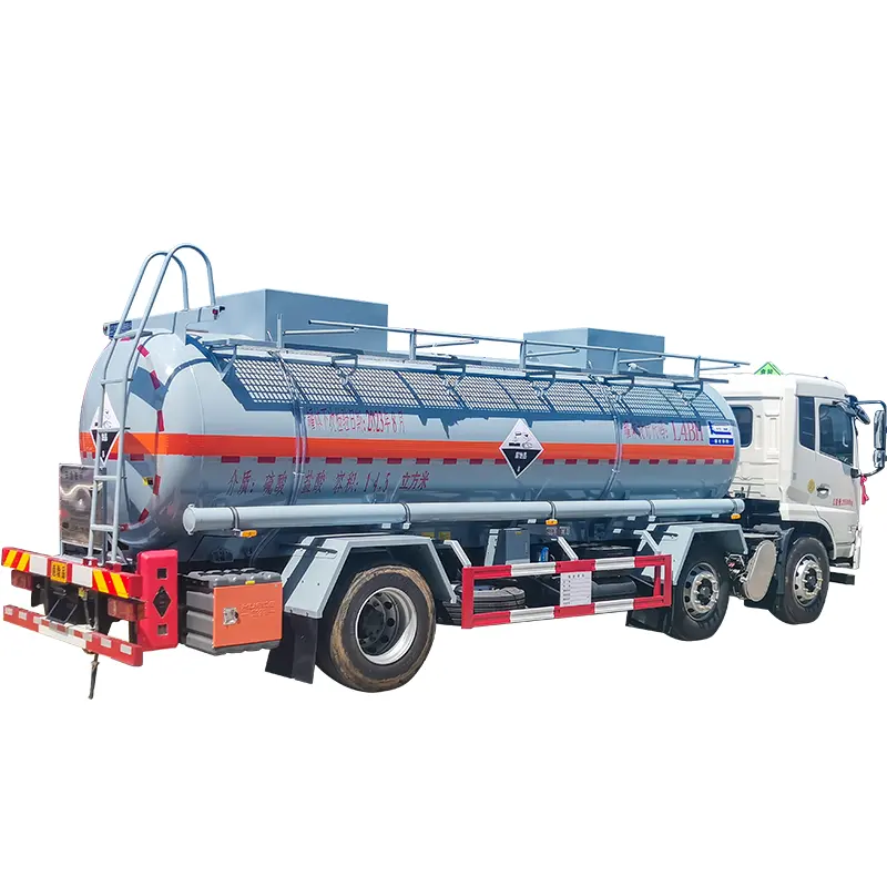 Camion de Transport liquide industriel 6x2 15 m3 acide nitrique d'ammonium Hubei