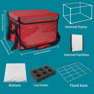 Muestra Gratuita, Bolsa Térmica para Entrega de Pizza con Logotipo, Bolsa de Reparto de Comida - Product Image 5