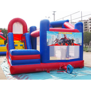 6x5m grado comercial niños <span class=keywords><strong>Spiderman</strong></span> Castle Casa de rebote inflable con tobogán de China fábrica de gorila inflable - Product Image 3